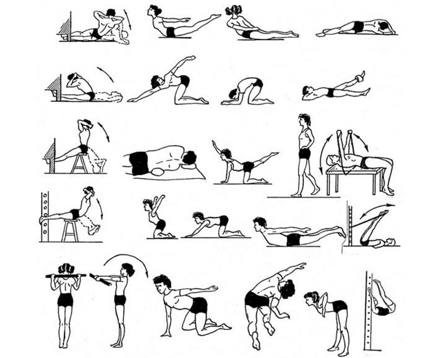 terapeutické cvičení pro osteochondrózu